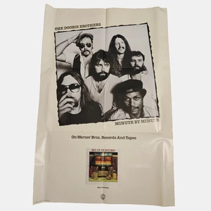 Póster promocional minuto a minuto 23x35 1978 Warner Bros Rock de The Doobie Brothers - Imagen 1 de 6