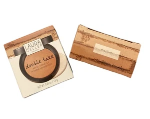 Laura Geller MEDIUM Double Take Baked Versatile Powder Foundation -2 Travel Sz - Picture 1 of 5