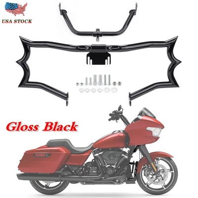 Engine Guard&Fairing Support Bracket For Harley Road King Street  Electra Glide Foto 1 de 4