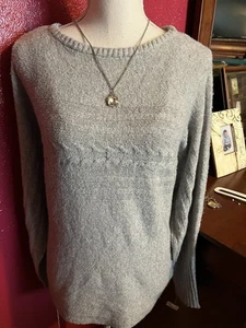 Woman’s Sweater by Maurice’s Lovely Gray Pullover Sz S Dolman Sleeve - Picture 1 of 4