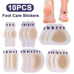 10x Gel Shoes Stickers Soft Hydrocolloid Pad Relief Pain Heel Patch Sticker Kits - Picture 1 of 16