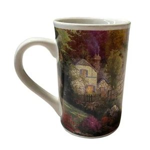 Vintage Thomas Kinkade Hometown Bridge Painting Decorative Mug 2003 - Picture 1 of 5