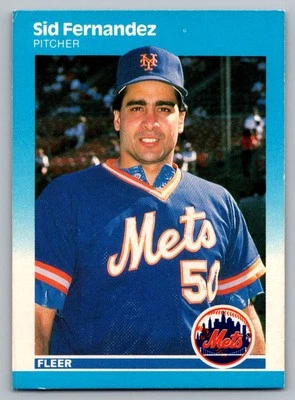 1987 Fleer #8 Sid Fernandez - Image 1 of 2