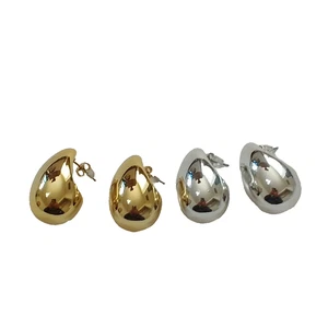 Neu ohne Etikett 2 Paar Ohrhänger Silber Gold Acryl Modeschmuck - Bild 1 von 7