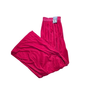 Worthington Wide Leg Mid-Rise Velvet Pants Comfortable Casual XL - Picture 1 of 8
