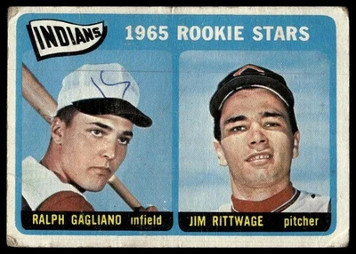 1965 Topps #501 Indians 1965 Rookie Stars (Ralph Gagliano / Jim Rittwage) RS, RC - Image 1 of 2