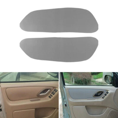 2Pcs Gray Leather Front Door Panel Cover For Ford Escape 2001-2007 Left & Right — 第 1/4 张图片