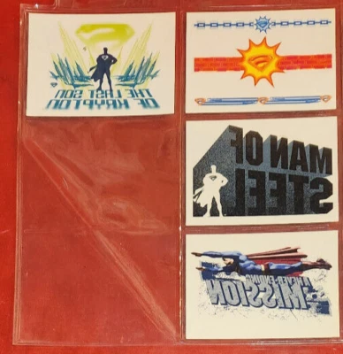 Topps Superman Returns Tatuajes Temporales Serie 1 2006 (4 Cartas) Foto 1 de 2