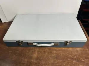 Vintage Smith Victor SV Metal Slide Cube Storage Box Case 2” Slides Coins 17x10” - Picture 1 of 14