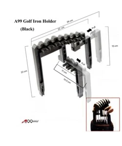 Soporte para palos de hierro A99Golf 9 organiza tus planchas universal sobre bolsa duradera - Imagen 1 de 10