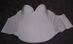 David's Bridal Womens 36B Bustier Corset Bra Strapless Ivory Shapewear - Picture 1 of 10