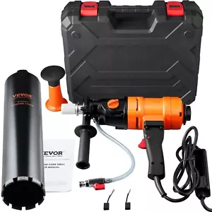 Diamond Core Drilling Machine, 4in Handheld Wet Concrete Core Drill Rig 1500W - Picture 1 of 7