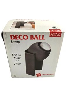 Vtg MCM  Atomic Orb Sphere Light Eye Ball Space Age Lamp Black - Picture 1 of 12