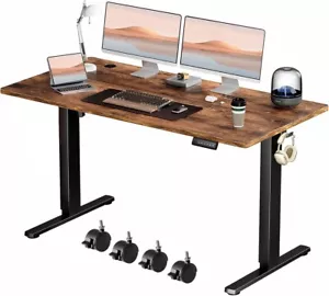 Scrivania Altezza Regolabile Elettrica 140x60 cm Standing Desk Ergonomica IT - Foto 1 di 15
