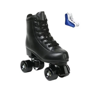 XUDREZ Roller Skate Shoes for Women Men PU Leather High-top Double-Row Roller... - Picture 1 of 8
