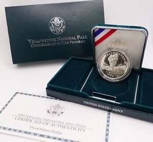1999 P U.S Mint Yellowstone National Park Commemorative Program Proof  $1 Coin