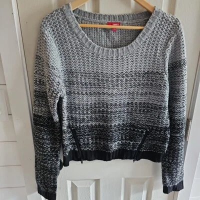 Suéter feminino Bongo XL cinza a preto desbotado, muito macio!    T035 - Imagem 1 de 4
