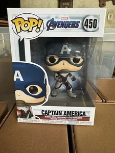 Funko Pop! Marvel Avengers End Game Captain America (Team Suit) Figure #450 NEW - Picture 1 of 7