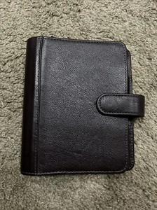 Unstructured Quest Franklin Covey Compact Planner Burgundy 6”x7” 6 Ring - Picture 1 of 13