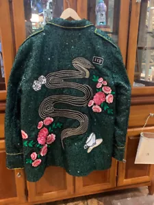Taylor Swift Green Reputation Concert Slightly used 2XL Hit Jacket - Picture 1 of 6
