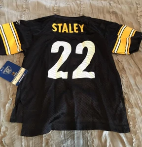 Maglia DUCE STALEY Pittsburgh STEELERS replica REEBOK bambino 5-6 MEDIA NUOVA - Foto 1 di 3
