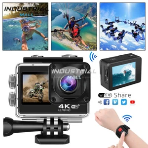 4K HD Action Camera Dual Screen Remote Control WIFI Sport DV Waterproof Camera - Picture 1 of 27