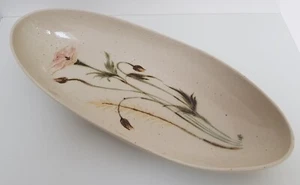 Oval Ceramic Food Serving Dish Floral Design Gloss 31cm L x 13cm W x 4cm D Used - Picture 1 of 11
