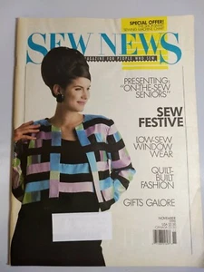 Sew News Magazine Nov 1990  Christmas Ideas Pets Kids Windows Sergers Q&A 95 pgs - Imagen 1 de 11