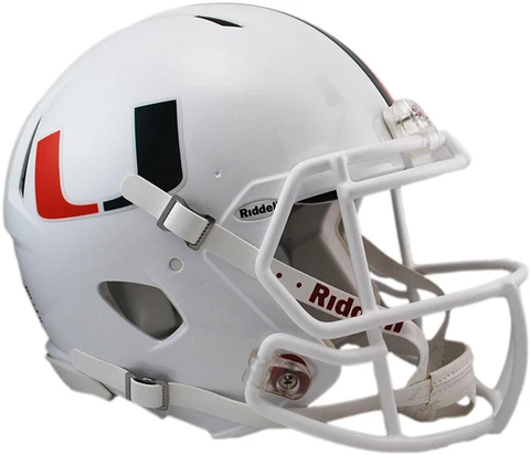 Riddell Miami Hurricanes Revolution Speed Full-Size Authentic Football Helmet Cover