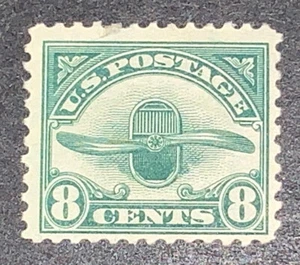 Travelstamps:1923 US Stamps Scott # C4 Airplane Propeller 8 cents mint og hinged - Picture 1 of 5