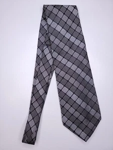 Pierre Balmain Mens Formal Necktie 57"Lx4"W Gray/Black Neck Tie - Picture 1 of 4