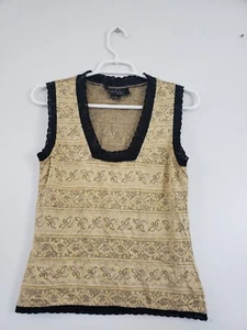 (A5) Y2K Nicole Miller FairyCore Lace Top Womens Size S Romantic Boho Babydoll - Picture 1 of 6