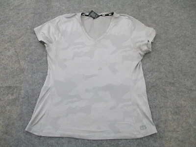 Camisa Tapout Mujer Grande Gris Cuello en V Top UFC WWE Camiseta de Lucha Foto 1 de 4