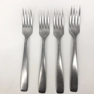 Tenedores de cena Oneida Craft Deluxe ACCENT 4 cubiertos de acero inoxidable con diseño elegante limpio - Imagen 1 de 3