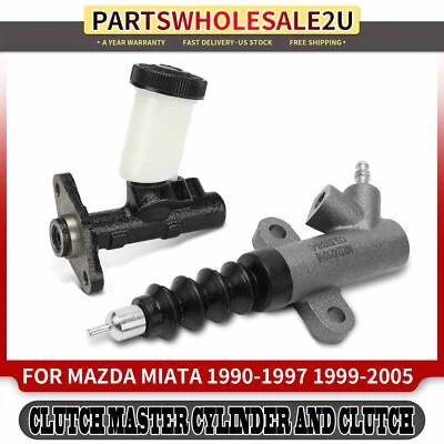 Clutch Master & Slave Cylinder with Reservoir for Mazda Miata 90-97 1999-2005 - Image 1 of 4