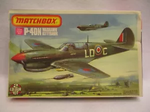 Matchbox P-40N Warhawk Kittyhawk Model Airplane Kit 1/72 PK31 Complete original - Picture 1 of 8
