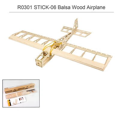 Dancing  R03 STICK-06 Airplane 580mm Wingspan Balsa Wood  DIY T0A6 - Image 1 of 4