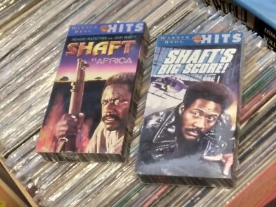 Blaxploitation- Shafts Big Score & Shaft In Africa. 2 Brand New Sealed VHS Tapes - Image 1 of 4