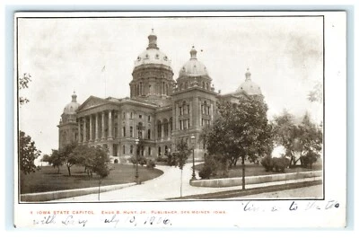1906 State Capitol Des Moines IA Iowa Early View Postcard - Enos B Hunt Pub - Image 1 of 2