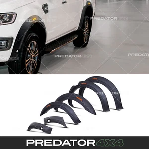BLACK WIDE ARCHES FENDER FLARES UPGRADE KIT FOR FORD RANGER T7 T8 2015-2022 - Afbeelding 1 van 10