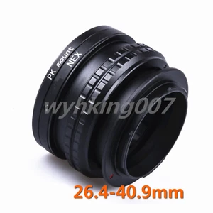 Lente Pentax K PK para Sony NEX E Adaptador de tubo helicoide de enfoque macro ajustable A7R - Imagen 1 de 3