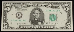 United States $5 Five Dollars 1977 C - Philadelphia - P-463a (M2506) - BA-T - Picture 1 of 2