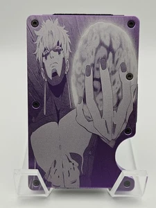 Dadadan Anime Gravur Metall RFID Minimalistische Geldbörse mit Geldklammer Evil Eye - Bild 1 von 2