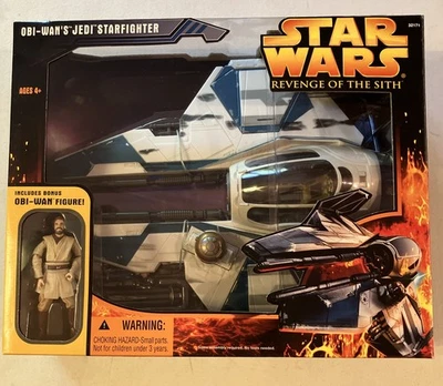 BRAND NEW Star Wars ROTS Obi-Wan's Jedi Starfighter with Obi-Wan figure - Image 1 of 4