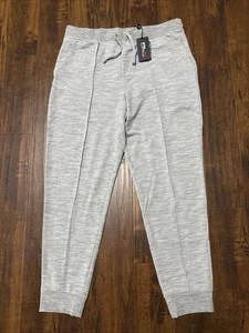 Pantalones de chándal de rendimiento grises de mezcla de lana Ralph Lauren RLX para hombre talla XL $228, sin etiquetas. C2 - Imagen 1 de 10