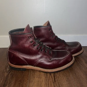 Red Wing Heritage 9010 Beckman Moc Toe Black Cherry Featherstone Leather US 11 D - Picture 1 of 6