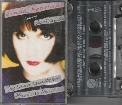 Linda Ronstadt – Cry Like A Rainstorm - Howl Like The Wind Cassette Tape - Image 1 of 2