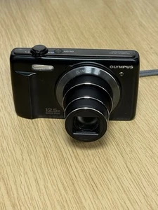 Cámara digital Olympus VR-360 16 MP 12,5x súper ancha negra funcionando sin cargador 8 GB - Imagen 1 de 11