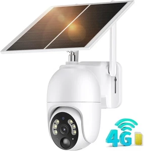 4G LTE Security Camera Outdoor Solar Battery Wireless CCTV Sim Card, IP66, HD - Picture 1 of 7