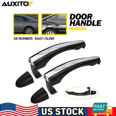 2 задние левые правые наружные дверные ручки подходят для Hyundai Azera 06-11 грунтовка пластик D - Изображение 1 из 4